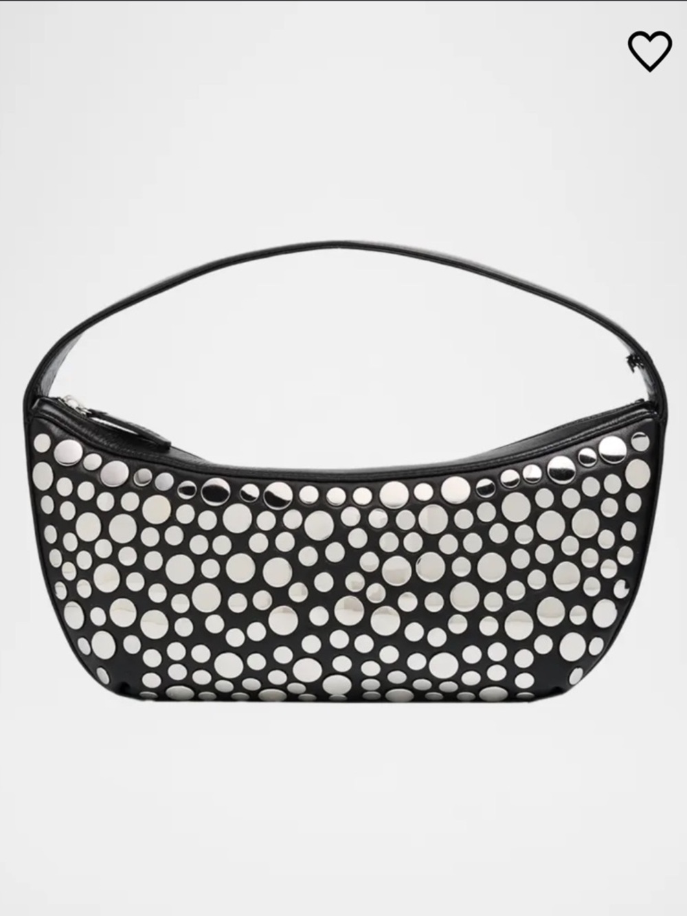 Staud Demy Studded Leather Shoulder Bag